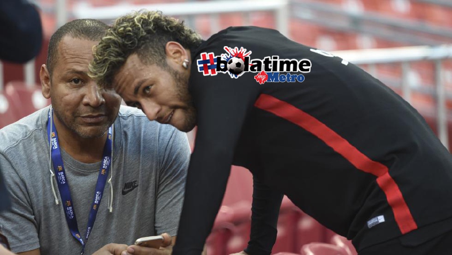 BAPA Neymar mahu penyokong beri sokongan positif kepada anaknya. FOTO/AFP 