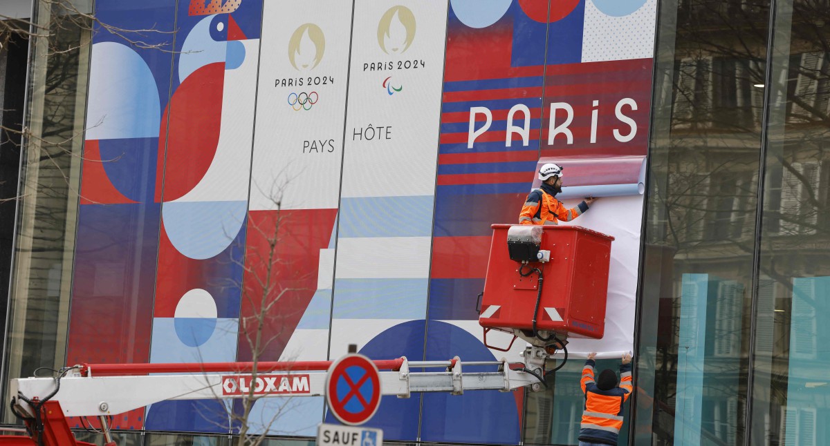 PERSIAPAN Olimpik Paris giat dijalankan menjelang temasya itu pertengahan tahun ini. FOTO AFP