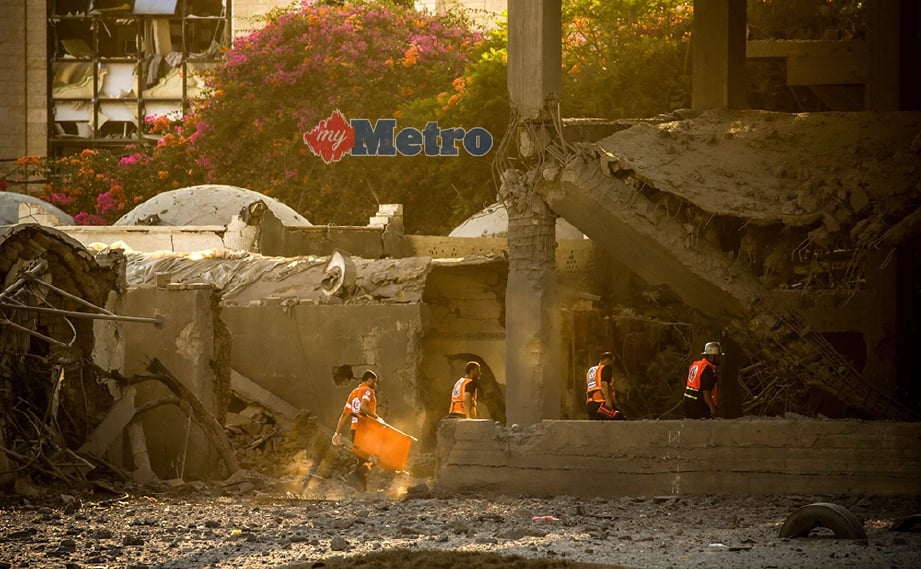 KEADAAN di bandar Gaza. FOTO/AFP 