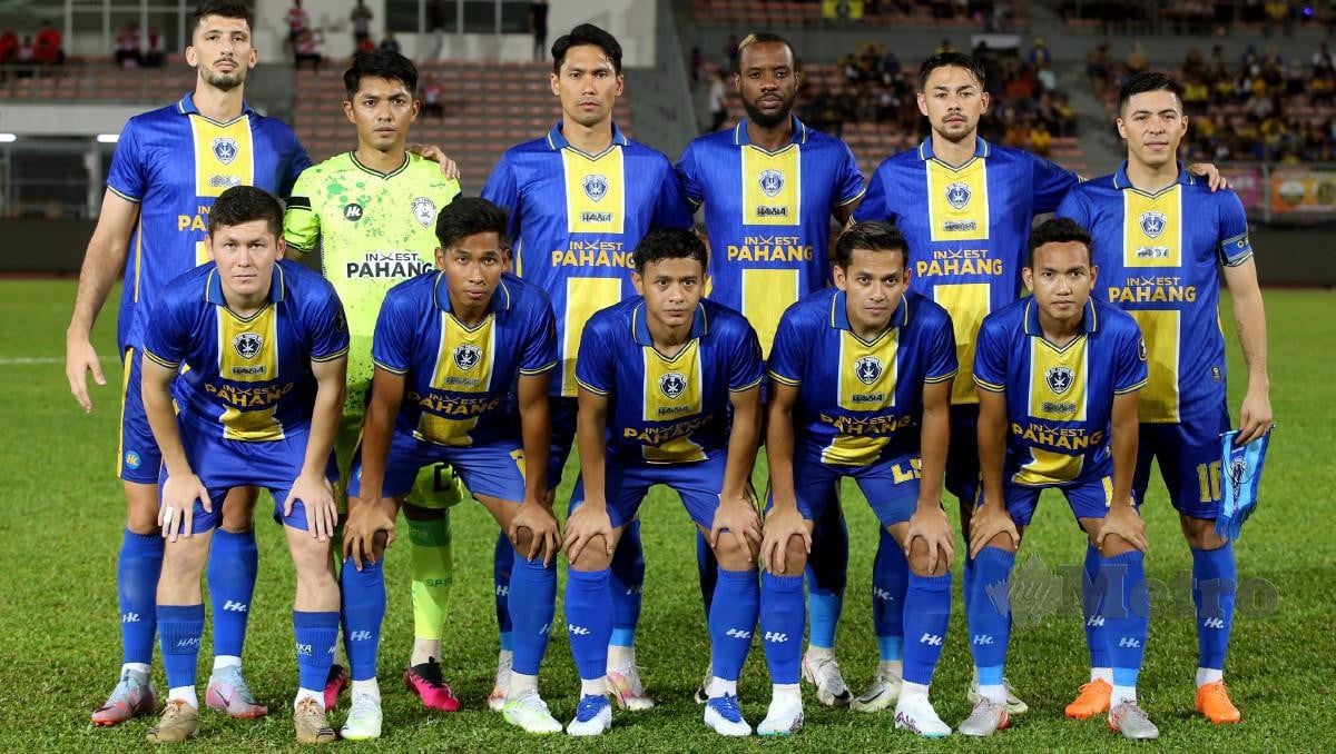 SRI Pahang memiliki kelebihan satu gol ke atas KL City. FOTO HAIRUL ANUAR RAHIM