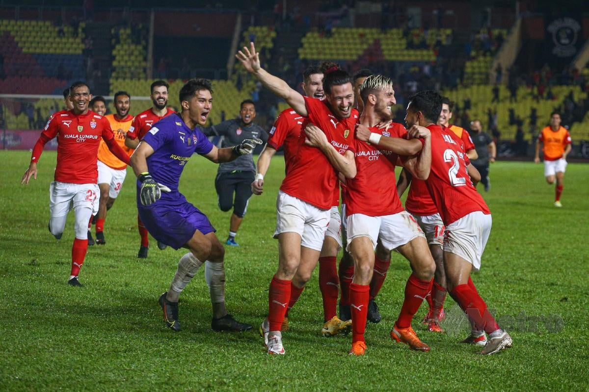 Melaka United akur kekalahan kepada KL City FC. FOTO Syafeeq Ahmad 