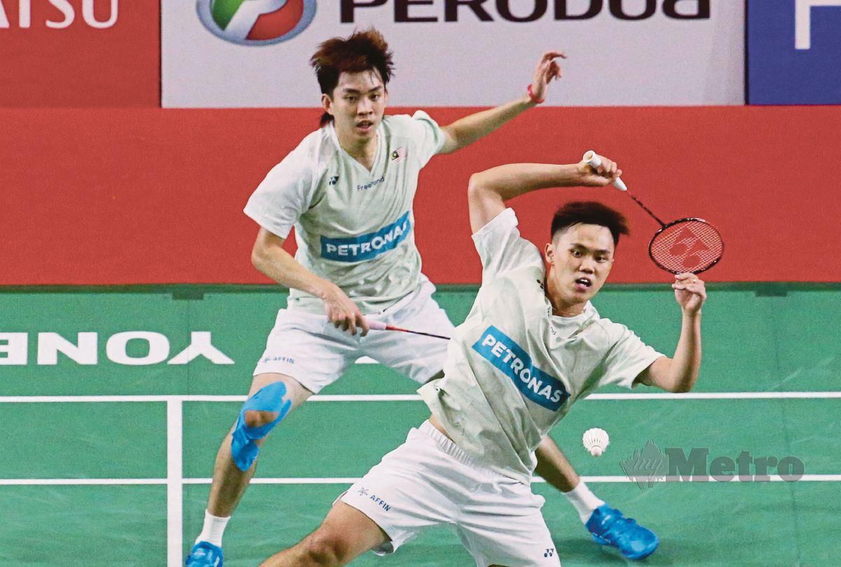 WEI Chong dan Kai Wun tersingkir di pusingan ketiga Kejohanan Badminton Dunia. FOTO EIZAIRI SHAMSUDIN