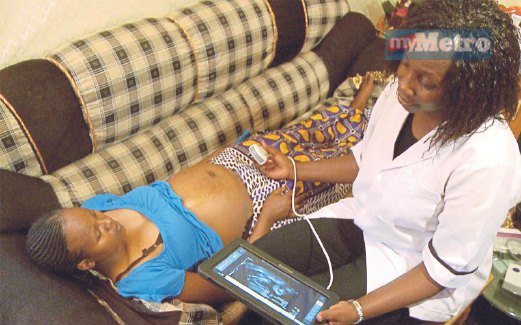 ALAT pengimbas mudah alih yang digunakan untuk ibu mengandung di negara Afrika.