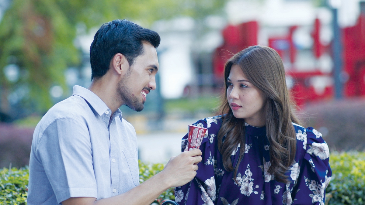 GANDINGAN Ali Reza dan Asha Merican dalam drama Pengantin Pasti Jadi.