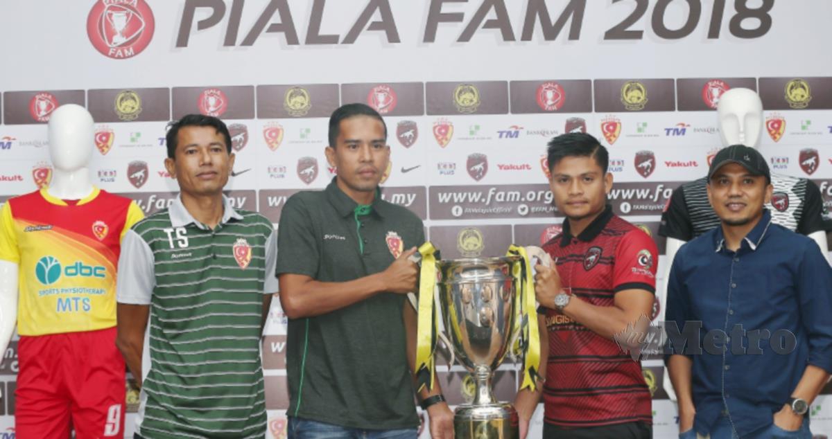SELANGOR United dan Terengganu City FC yang beraksi dalam perlawanan akhir Piala FAM 2018. FOTO OWEE AH CHUN