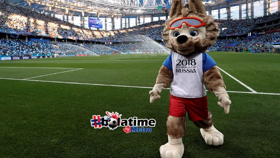 MASKOT Piala Dunia 2018, Zabivaka. FOTO Reuters