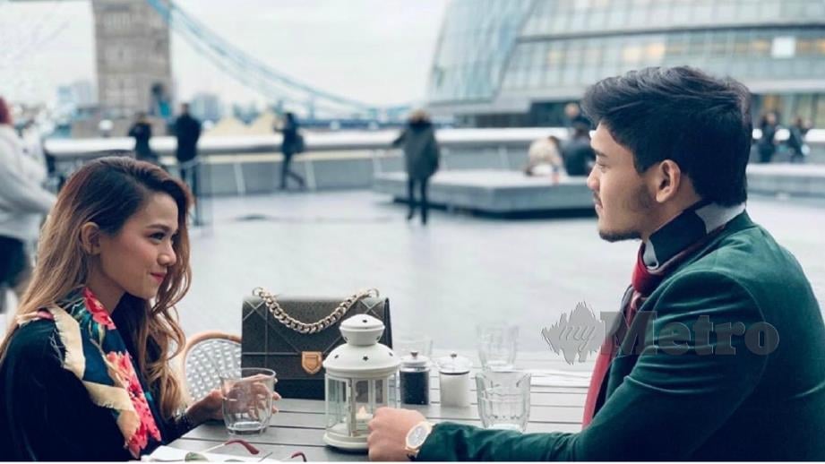 RUHAINIES memberi bayangan akan bernikah dengan kekasihnya, Mr E di London. FOTO Instagram Ruhainies