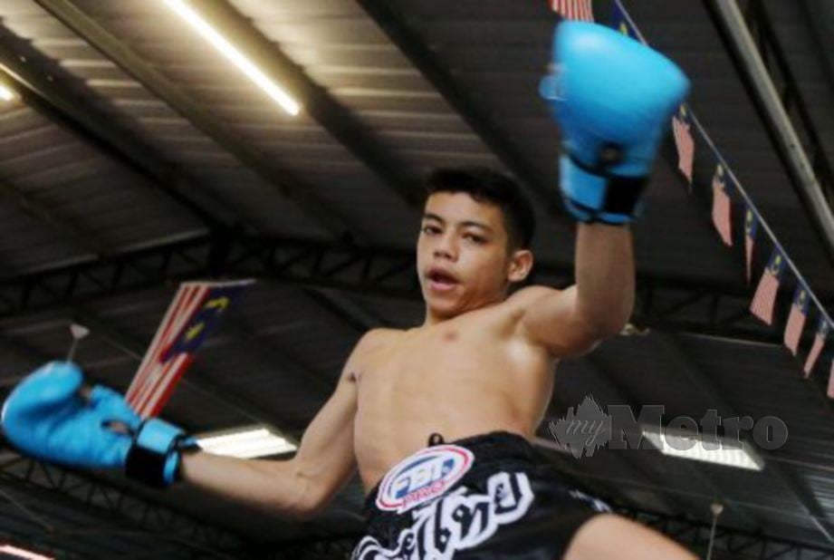 Mohammad Rifdean atlet Muay Thai yang kini di ranking nombor satu dunia bagi kategori 46 kg. FOTO NSTP