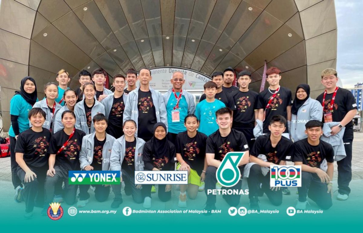 PEMAIN negara gagal meraih sebarang pingat ketika menghadapi saingan dalam Kejohanan Remaja Dunia di Santander. FOTO Ihsan Persatuan Badminton Malaysia