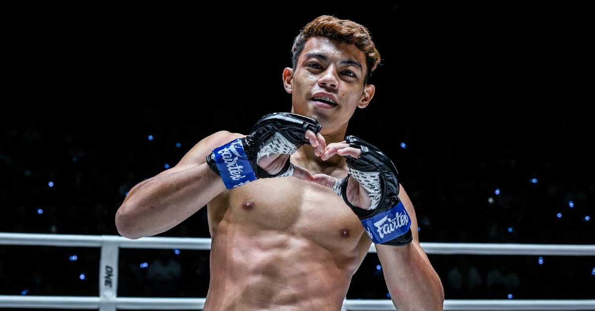 RIFDEAN menewaskan Pichai dengan pukulan Technical Knockout (TKO). FOTO Ihsan One Championship Thailand