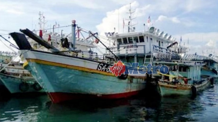DUA kru bot warga Indonesia dipercayai diculik sekumpulan lelaki di perairan Pulau Gaya. FOTO ihsan pembaca