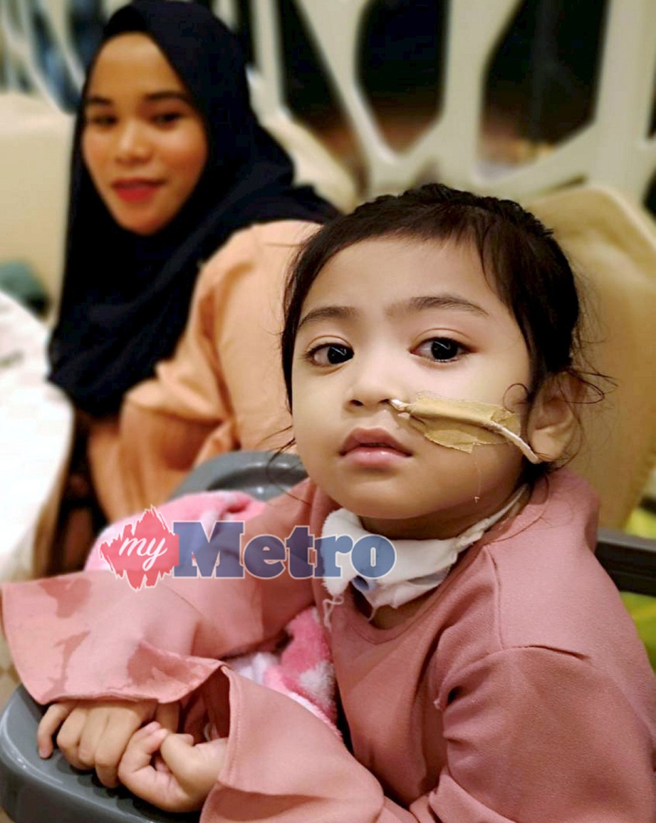 MIRA Syarmiela Saufie yang mengidap penyakit myocarditis arrhythmia atau degupan jantung dan nadi tidak sekata. FOTO Mohd Roji Kawi