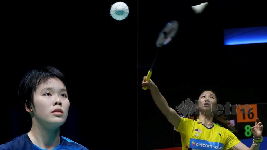 Fokus kini terarah kepada Soniia (kanan) berikutan prestasi tidak menentu Jin Wei. FOTO NSTP 