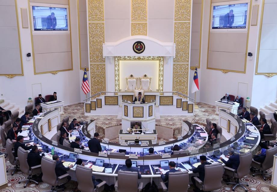 PERSIDANGAN Ketiga (Bajet), Penggal Kedua, Dewan Undangan Negeri Melaka ke-14 di Seri Negeri, Ayer Keroh. FOTO Rasul Azli Samad
