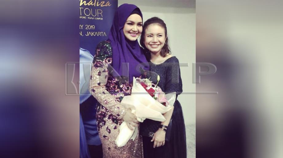 ROSSA sanggup kosongkan jadual semata-mata mahu menyaksikan Konsert Datuk Seri Siti Nurhaliza On Tour. FOTO Instagram Siti Nurhaliza