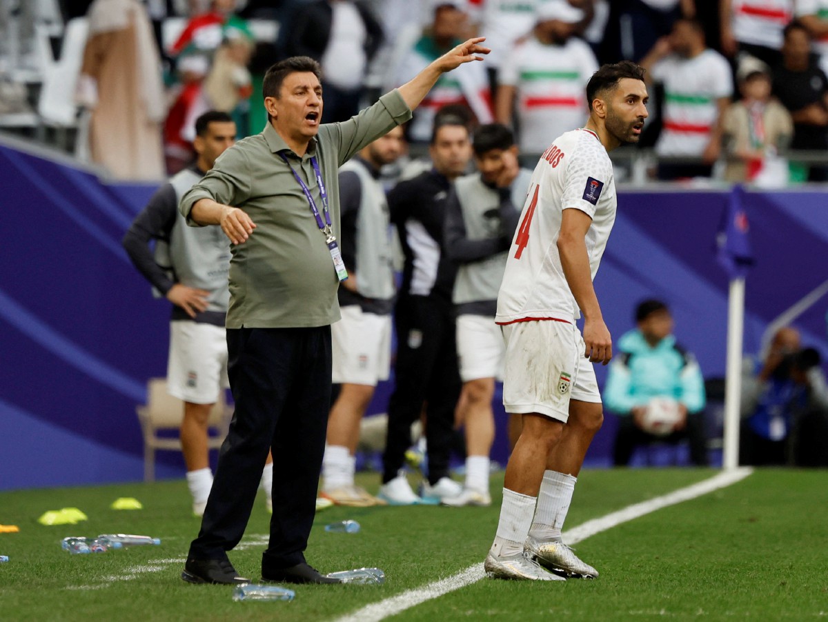 GHALENOEI bawa Iran mara ke separuh akhir berdepan tuan rumah, Qatar. -FOTO Reuters 