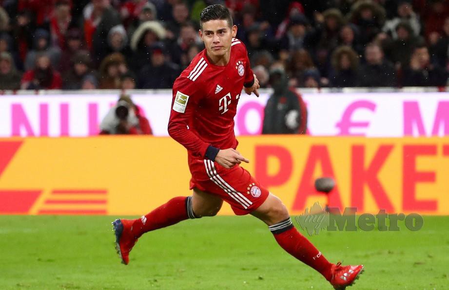 Pemain Bayern Munich, James Rodriguez. FOTO File Reuters.