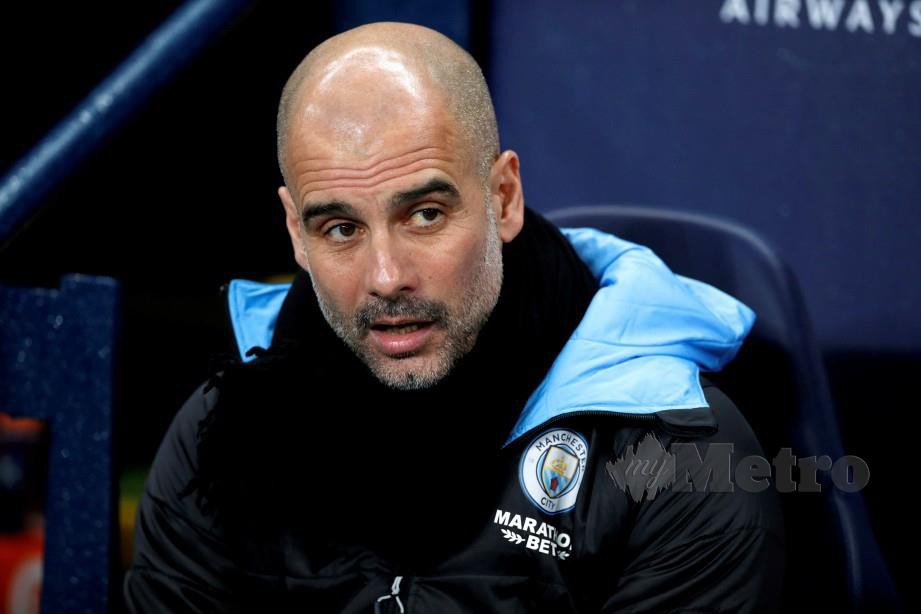 Pengurus Manchester City, Pep Guardiola. FOTO Reuters