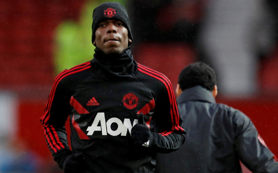 PEMAIN Manchester United, Paul Pogba. FOTO Reuters