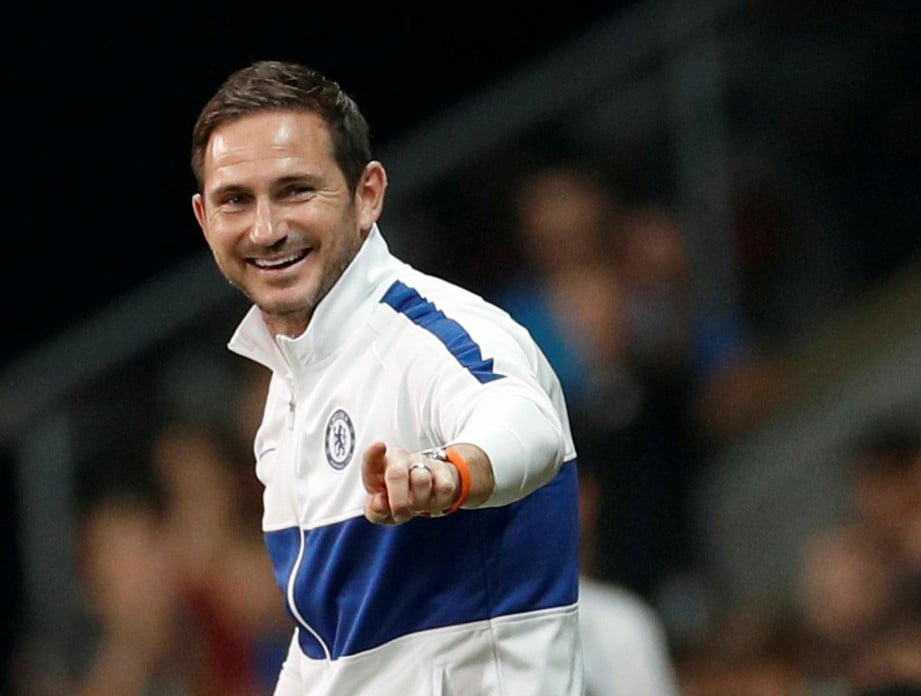 FRANK Lampard memuji aksi pasukan dalam perlawanan yang berakhir seri 2-2 selepas masa tambahan. FOTO Reuters
