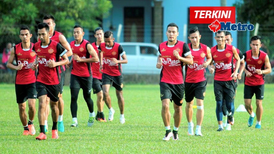 PEMAIN Kelantan pada sesi latihan Ogos lalu. FOTO arkib NSTP