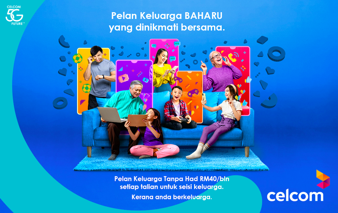 Celcom tawarkan Pelan Keluarga tanpa had pertama di Malaysia - FOTO Celcom