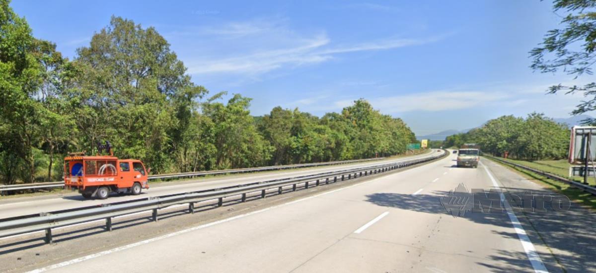 KEJADIAN berlaku di Kilometer 310.4 Lebuhraya Utara Selatan (Plus) arah selatan dekat Kampar, awal pagi tadi.