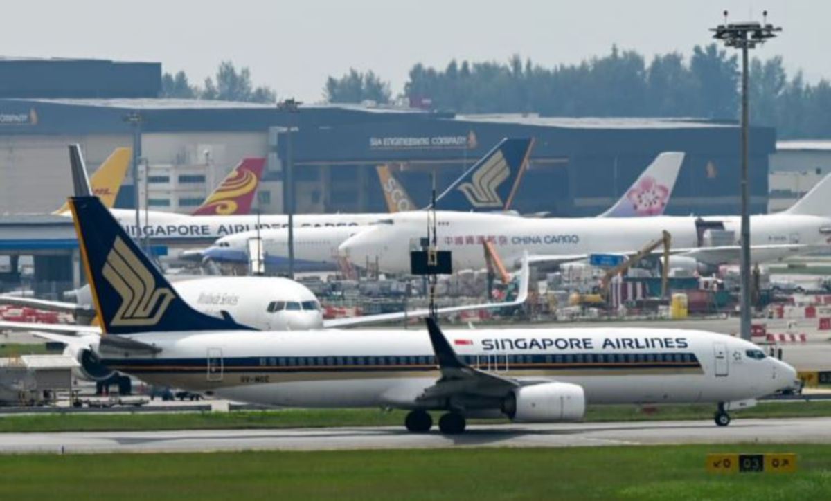 PESAWAT Singapore Airlines. FOTO fail AFP 