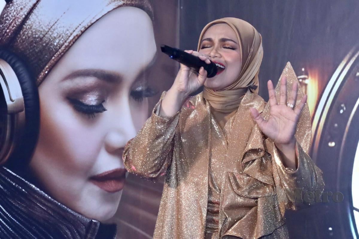 Siti Nurhaliza ketika majlis pelancaran album solo ke-20 yang berjudul Sitism. FOTO Nabila Adlina Azahari