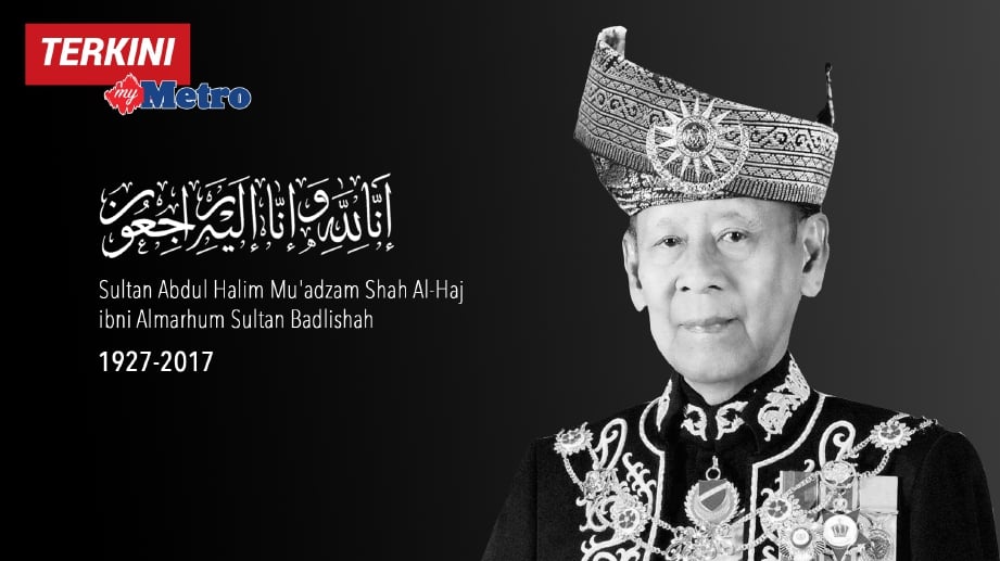 Sultan Kedah, Tuanku Abdul Halim Mu'adzam Shah. FOTO Arkib NSTPEHSAN JABATAN PENERANGAN