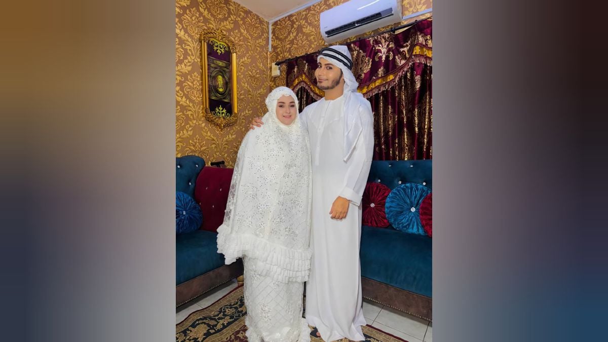 SYED Muhammad Syah Hasif bersama isterinya. FOTO Ihsan Syed Muhammad Syah Hasif Syed Othman