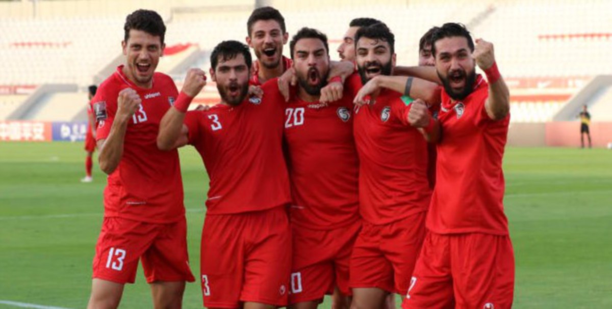 SYRIA menjadi pasukan kedua selepas Jepun menempah slot ke pusingan ketiga kelayakan Piala Dunia 2022. FOTO Ihsan AFC
