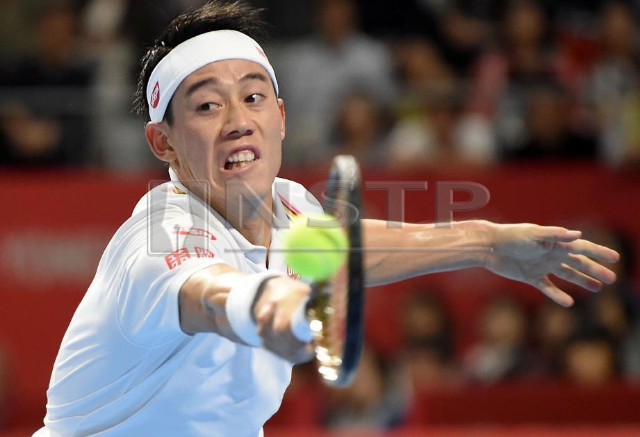 PEMAIN tenis Jepun, Kei Nishikori. FOTO AFP