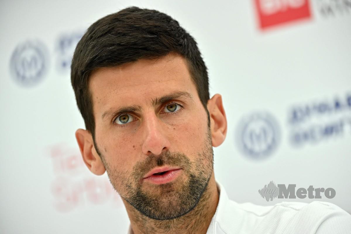 NOVAK Djokovic akan membuat penampilan ketiga musim ini di Belgrade. -FOTO AFP 