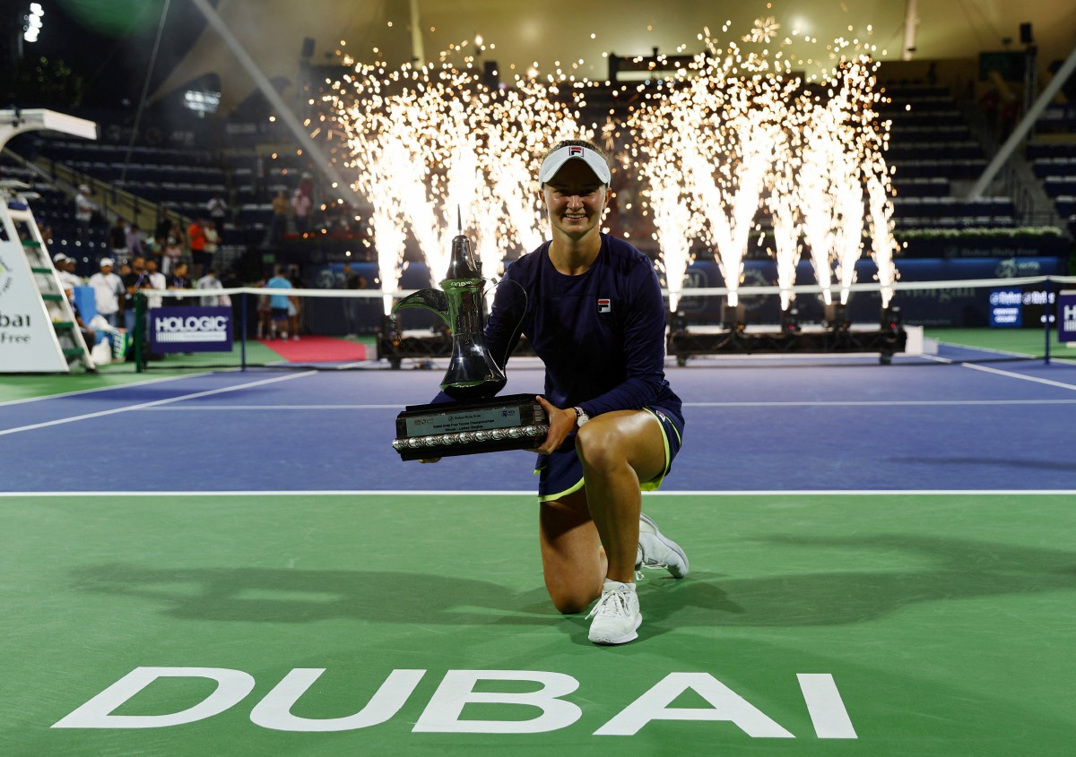 BARBORA juarai WTA Dubai. -FOTO Reuters 