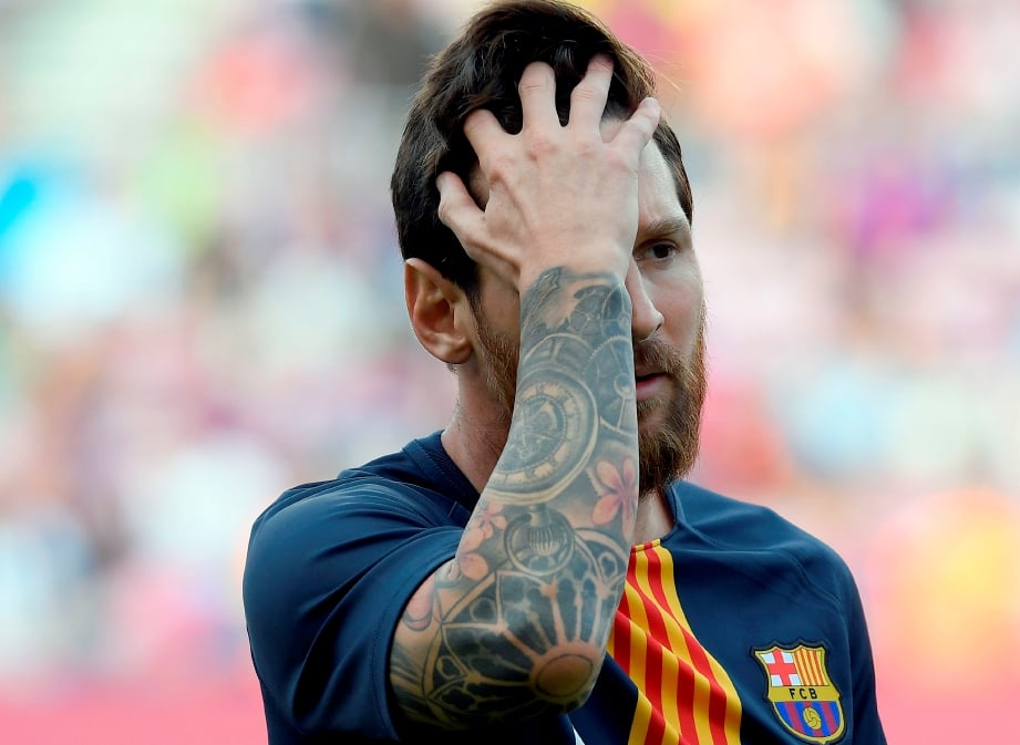 PENYERANG Barcelona, Lionel Messi. FOTO AFP