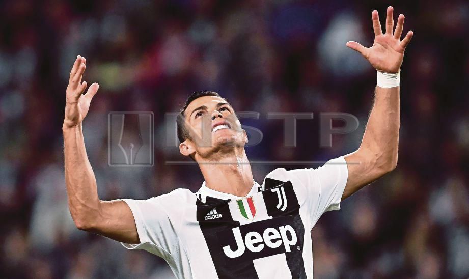 PENYERANG Juventus, Cristiano Ronaldo. FOTO AFP