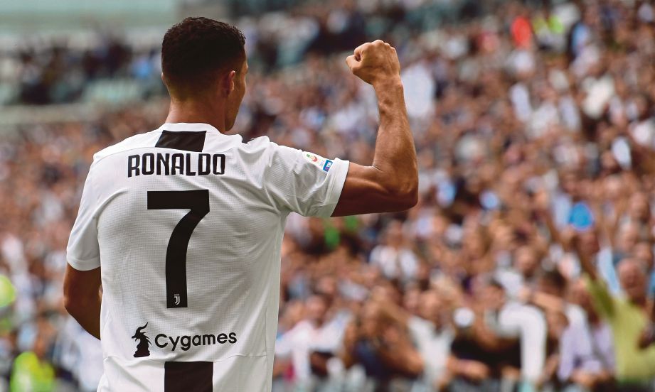 PENYERANG Juventus, Cristiano Ronaldo. FOTO AFP