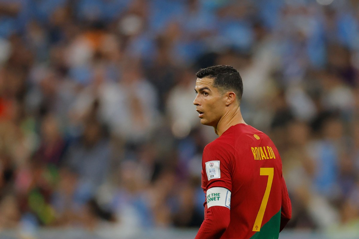 Penyerang Portugal, Cristiano Ronaldo. FOTO AFP