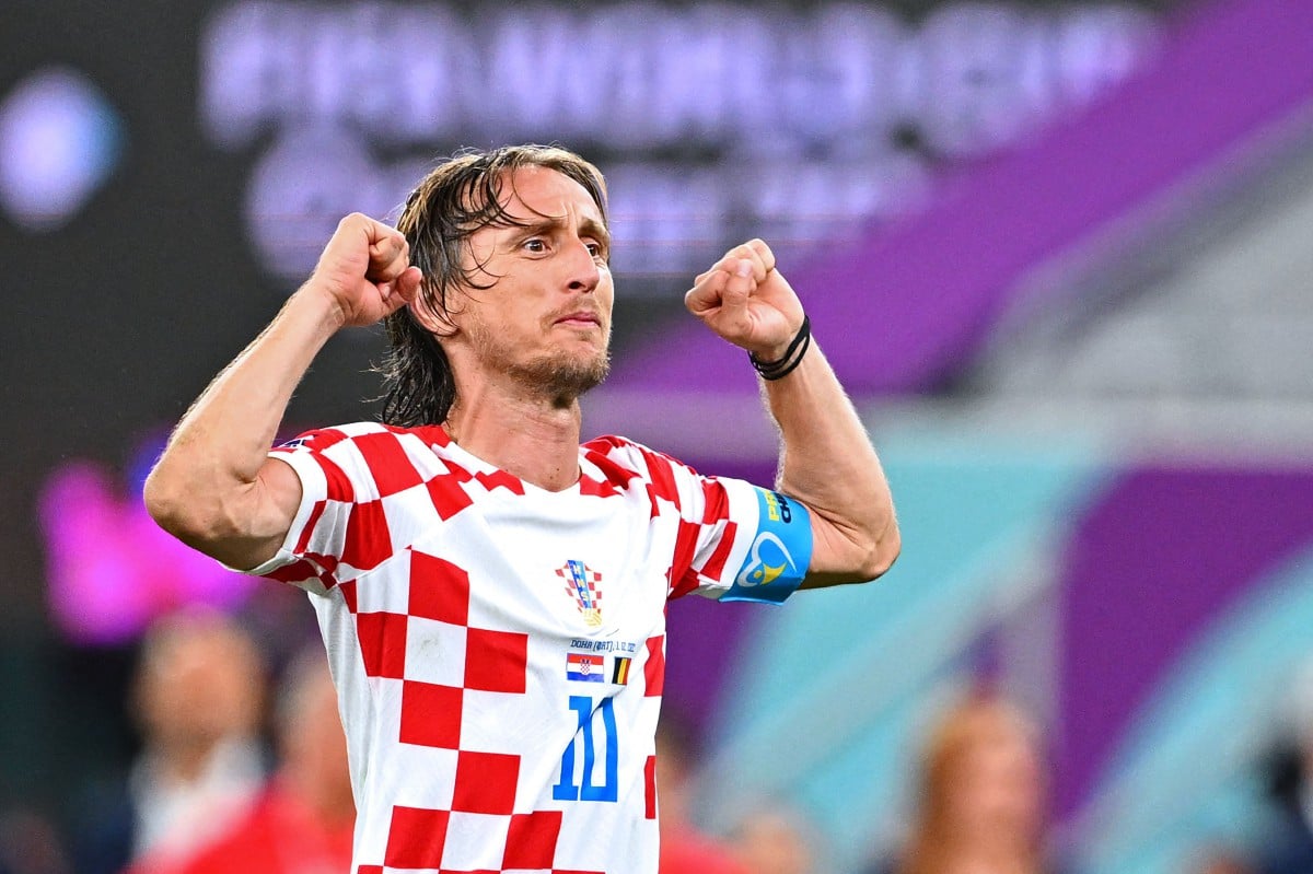 Luka Modric tonggak utama skuad Croatia. FOTO AFP