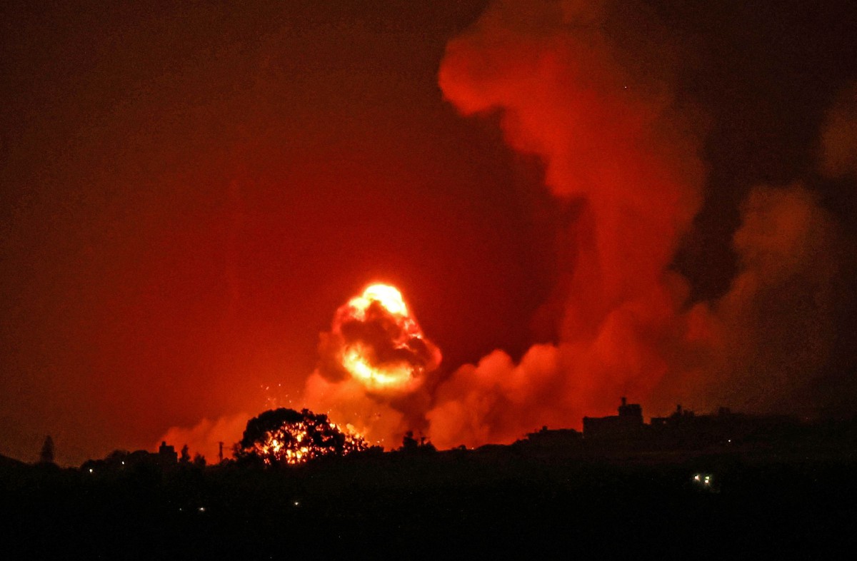 ASAP dari serangan udara tentera Israel di Semenanjung Gaza. FOTO AFP