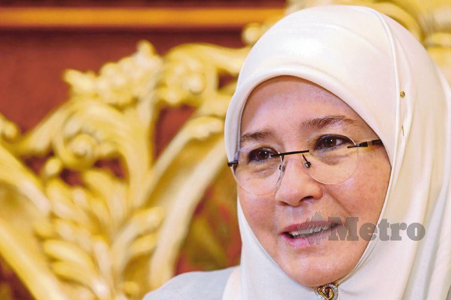 RAJA Permaisuri Agong, Tunku Azizah Aminah Maimunah Iskandariah. FOTO Halimaton Saadiah Sulaiman
