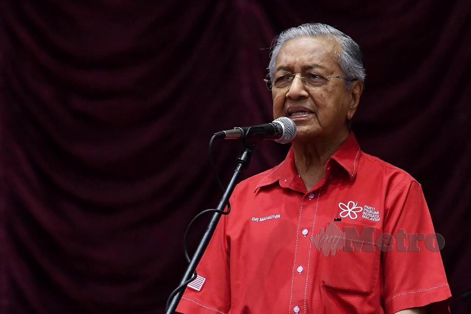 DR Mahathir Mohamad. FOTO Bernama 