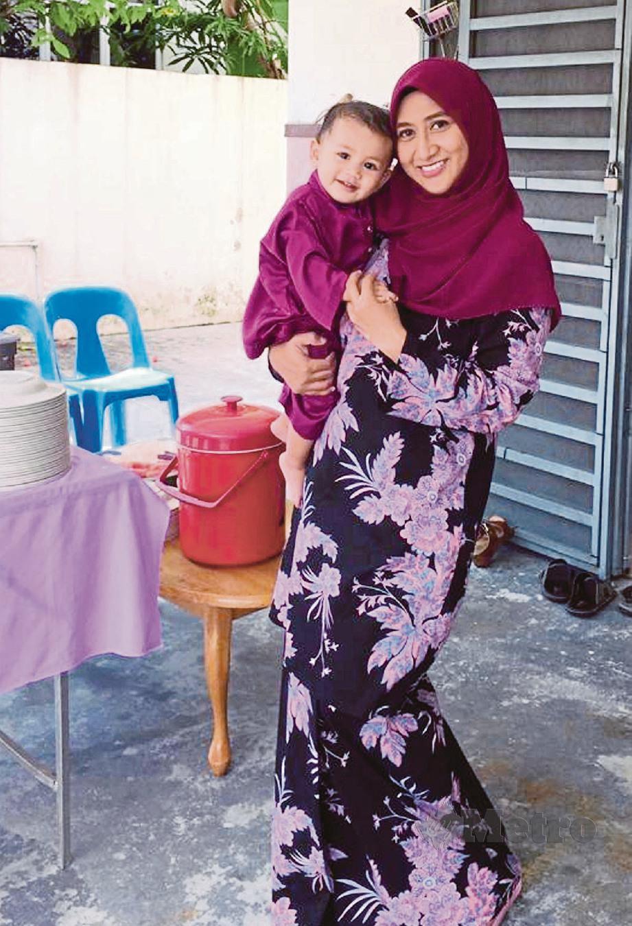 PERSIAPAN Aidilfitri Noor Hayani bertumpu kepada bayinya.
