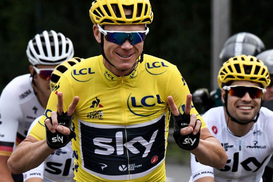 CHRIS Froome masih menanti status penyertaan Tour De France. Foto AFP 