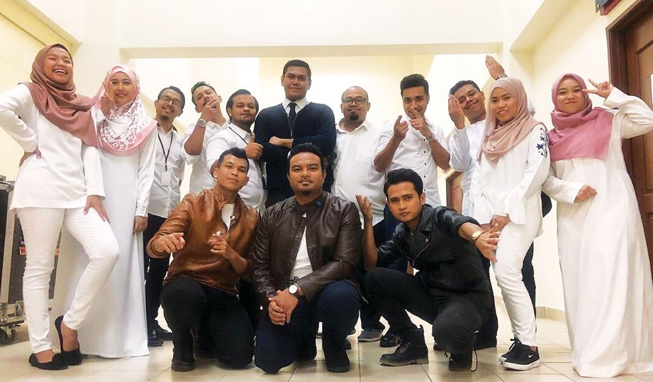UNIC bersama barisan tulang belakang menjayakan Konsert Ainul Mardiah 2018. FOTO UNIC