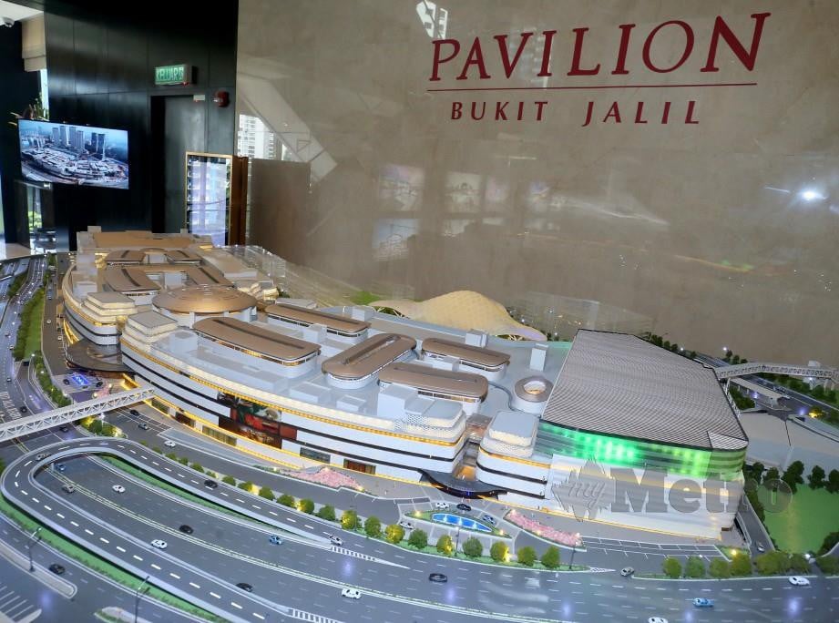 MODEL 3-D pusat beli belah Pavilion Bukit Jalil. FOTO INTAN NUR ELLIANA ZAKARIA.