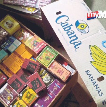 Ubat haram dalam kotak pisang  Harian Metro