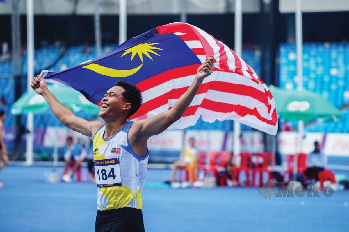 Pemenang rekod kebangsaan 400 meter (m) Umar Osman