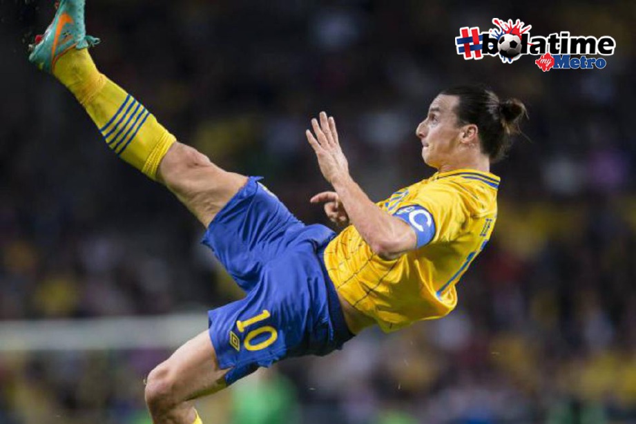 ZLATAN bersara daripad skuad kebangsaan Sweden tahun lalu. 